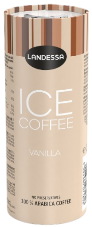 LANDESSA CAFFE VANILKA 230ml ľadová káva LANDESSA CAFFE VANILKA 230ml ľadová káva