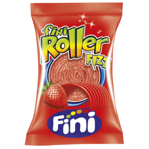 FINI ROLLER 20g jahodový kyselý pásek