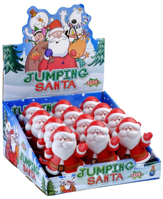 SANTA JUMPING 10g hračka s cukríkmi(Baleni:12ks 1ks=29Kč)