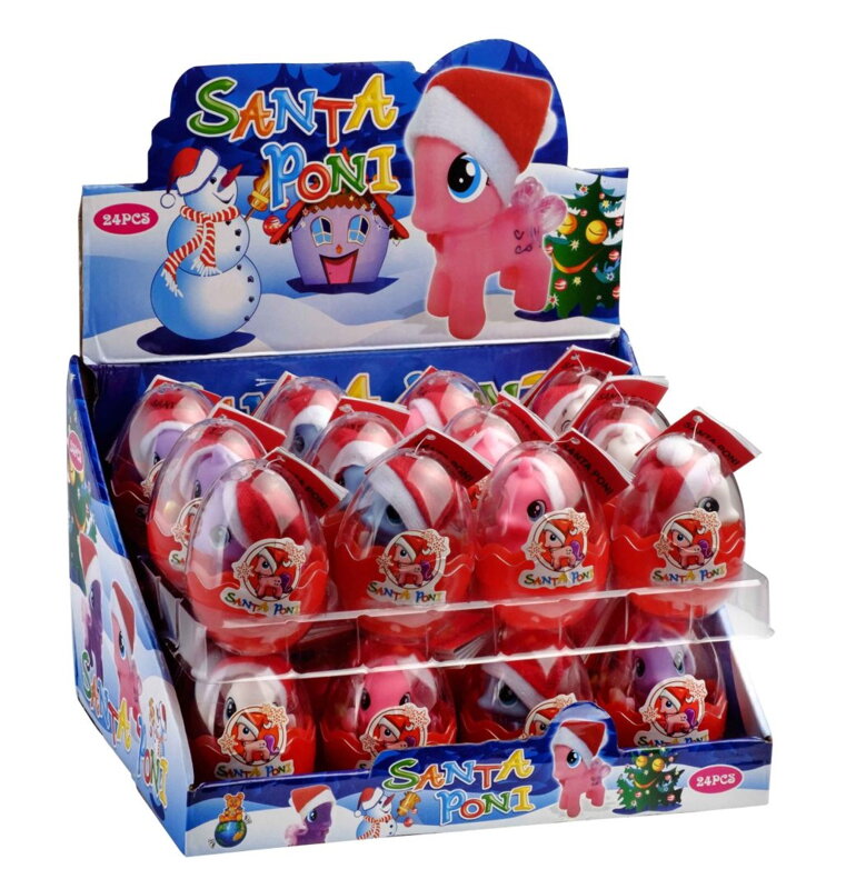 SANTA PONI 10g hračka s cukríkmi (Balenie:24ks 1ks=21,50Kč) SANTA PONI 10g hračka s cukríkmi (Balenie:24ks 1ks=21,50Kč)