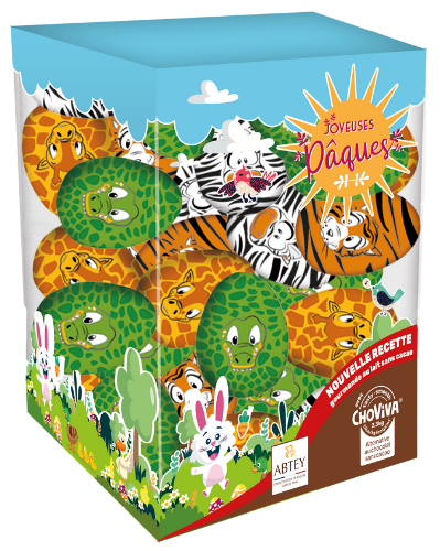 ABTEY JUNGLE 12,5g čokoládové vajíčka (Balenie:50ks 1ks=6Kč)