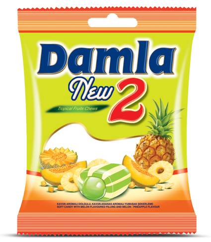 DAMLA NEW2 90g melounovo-ananasové bonbóny
