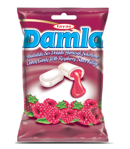 DAMLA RASPBERRY 90g malinové bonbóny DAMLA RASPBERRY 90g malinové bonbóny