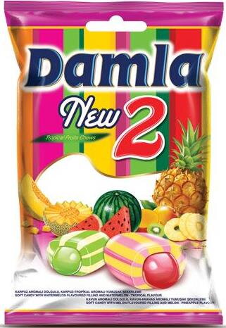 DAMLA NEW2 900g melounovo-ananasové bonbóny DAMLA NEW2 900g melounovo-ananasové bonbóny