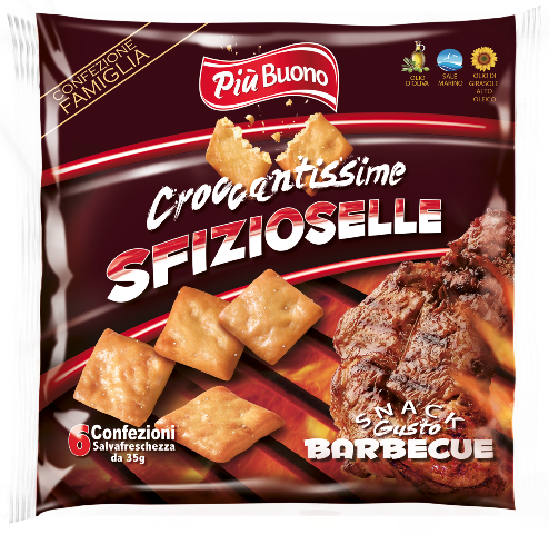 PIU BUONO SZIZIOSELLE 180g barbecue snack