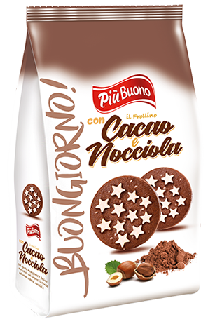 PIU BUONO BUONGIORNO! 300g lískooříškové keksy