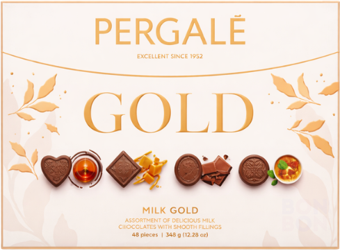PERGALE GOLD 348g mléčná čokoláda dezert