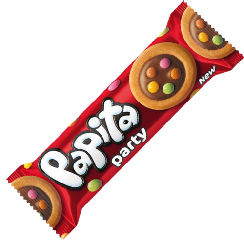 PAPITA PARTY 63g mléčné sušenky s lentilkama