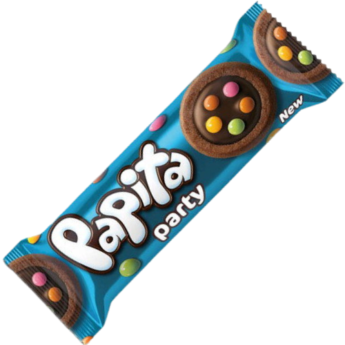 PAPITA PARTY 63g tmavé sušenky s lentilkama