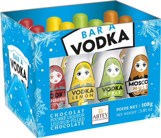 ABTEY ICE VODKA 108g likérové lahvičky