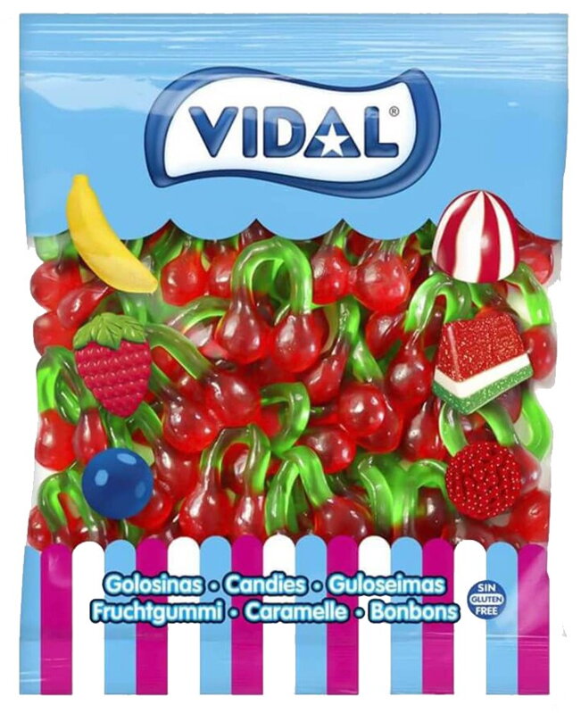 VIDAL ČEŠNĚ VELKÉ 1kg želé bonbóny VIDAL ČEŠNĚ VELKÉ 1kg želé bonbóny