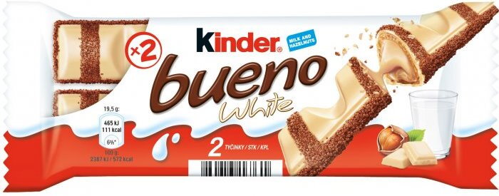 KINDER BUENO WHITE 39g tyčinka