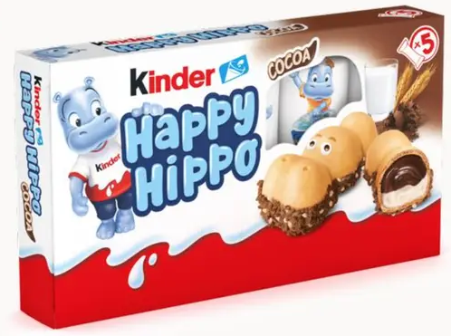 HAPPY HIPPO 103,5g plněné kakaové sušenky