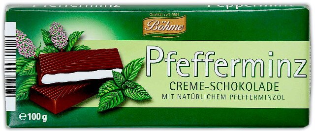 BÖHME PEPERMINT 100g hořká čokoláda BÖHME PEPERMINT 100g hořká čokoláda