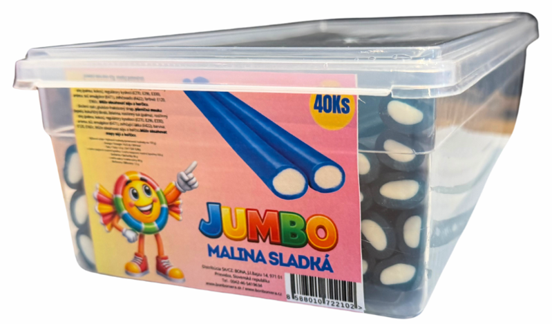 JUMBO 47g malina sladká (Balení:40ks 1ks=8,50Kč)