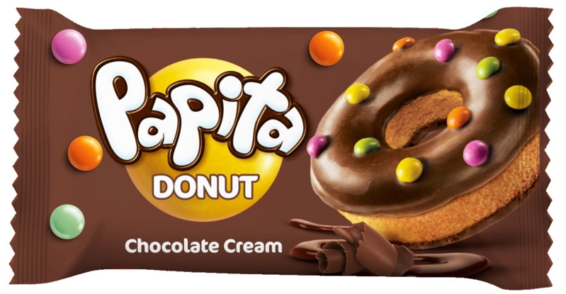PAPITA DONUT 40g čokoládové pečivo PAPITA DONUT 40g čokoládové pečivo