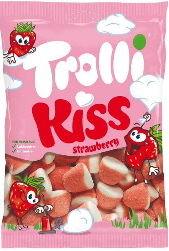 TROLLI STRAWBERRY KISS 200g želé bonbóny