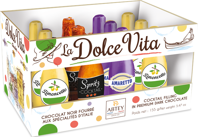 ABTEY DOLCE VITA 155g likérové lahvičky/debnička