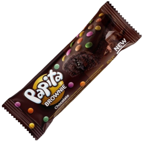 PAPITA BROWNIE 40g čokoládová s lentilkami