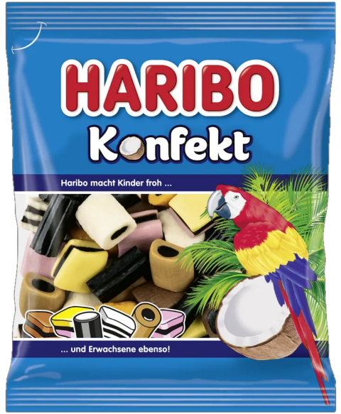 HARIBO KONFEKT 175g pelendrekové bonbóny (exp.07/2025) HARIBO KONFEKT 175g pelendrekové bonbóny (exp.07/2025)