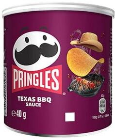 PRINGLES TEXAS BBQ 40g slaninové chipsy PRINGLES TEXAS BBQ 40g slaninové chipsy