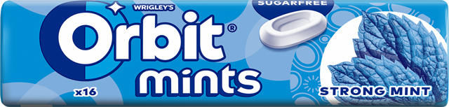 ORBIT MINTS 28g (strong mint) bonbóny