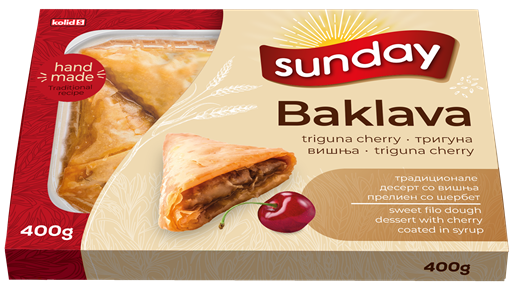 SUNDAY BAKLAVA 400g tradiční pochoutka (višeň)