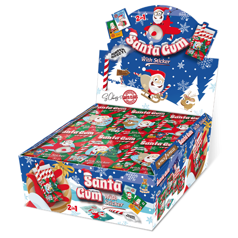 SANTA GUM 35g tyčinkové žvýkačky (Balení:18ks 1ks=8,50Kč) SANTA GUM 35g tyčinkové žvýkačky (Balení:18ks 1ks=8,50Kč)