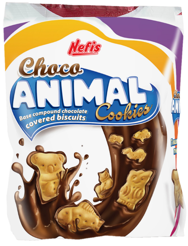 CHOCO ANIMAL 200g sušenky v polevě