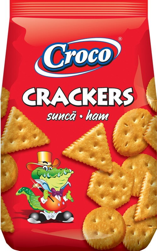 CROCO CRACKERS 100g šunkové krekry CROCO CRACKERS 100g šunkové krekry