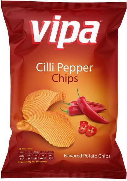 VIPA CHILLI PEPPER 75g pálivé chipsy VIPA CHILLI PEPPER 75g pálivé chipsy