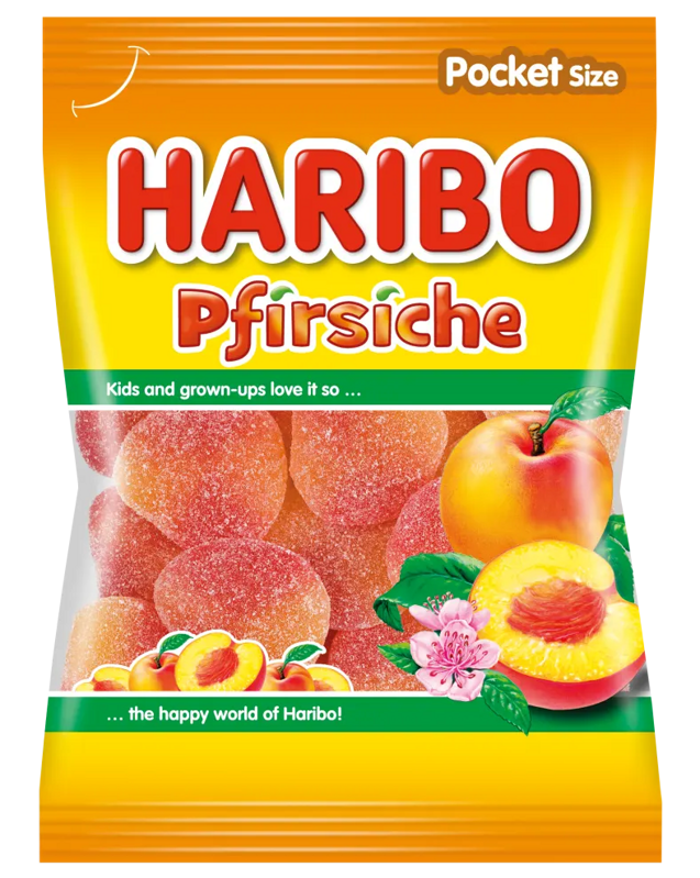 HARIBO PFIRSCHE 100g želé bonbóny HARIBO PFIRSCHE 100g želé bonbóny