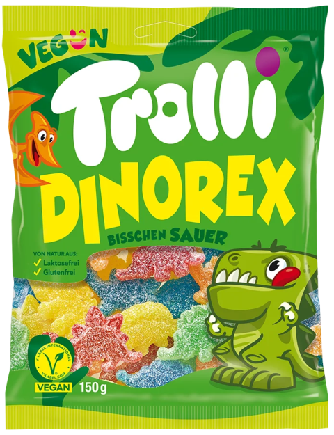 TROLLI DINOREX 150g želé bonbóny TROLLI DINOREX 150g želé bonbóny