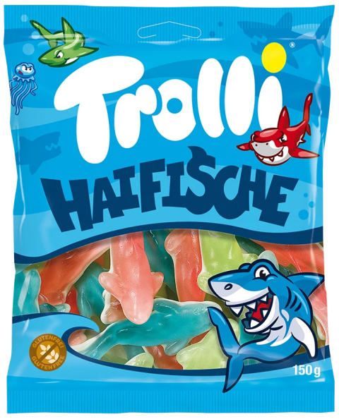 TROLLI HAIFISCHE 150g želé bonbóny TROLLI HAIFISCHE 150g želé bonbóny