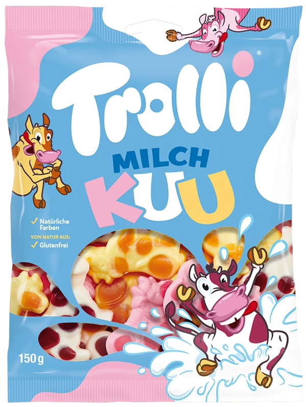 TROLLI MILCH KUU 150g želé bonbóny TROLLI MILCH KUU 150g želé bonbóny
