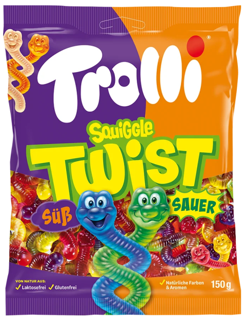 TROLLI TWIST 150g želé bonbóny TROLLI TWIST 150g želé bonbóny