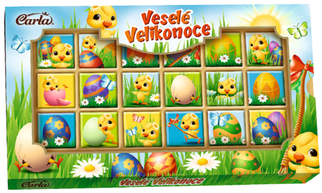 VESELÉ VELIKONOCE 90g mléčné čokoládky