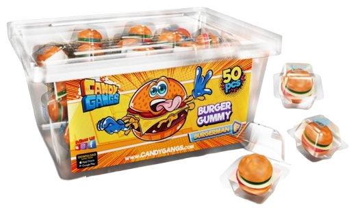 CANDY GANGS HAMBURGR 10g želé (Balení:50ks 1ks=2,90Kč) CANDY GANGS HAMBURGR 10g želé (Balení:50ks 1ks=2,90Kč)