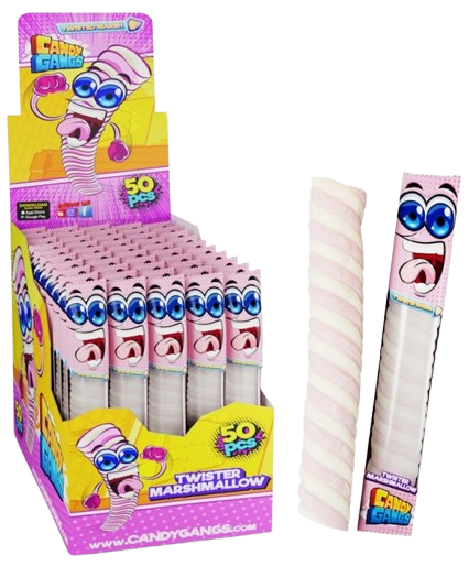 CANDY GANGS TWISTED MALLOW 12g cukrovinka (Balení:50ks 1ks=4Kč) CANDY GANGS TWISTED MALLOW 12g cukrovinka (Balení:50ks 1ks=4Kč)
