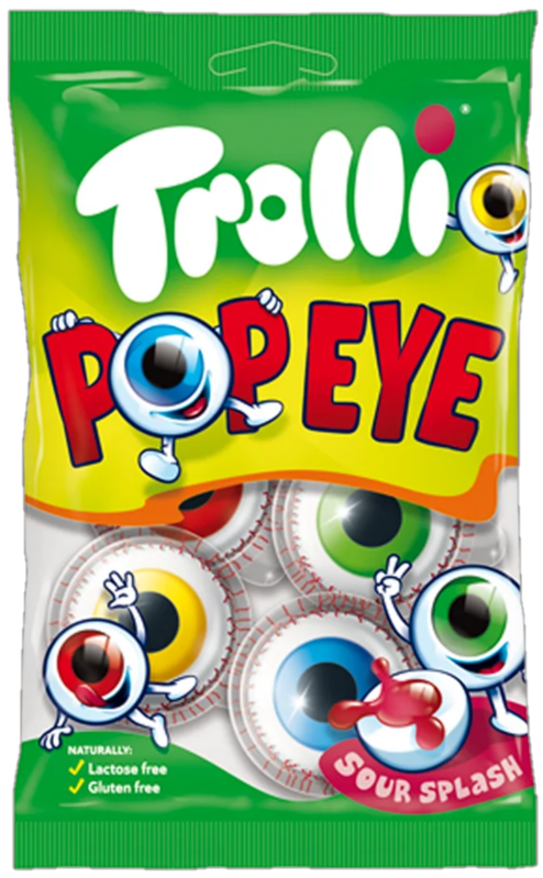TROLLI POP EYE 75 g želé oko s náplní TROLLI POP EYE 75 g želé oko s náplní