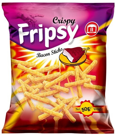FRIPSY BACON 50g slaninové tyčinky FRIPSY BACON 50g slaninové tyčinky