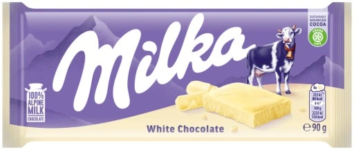 MILKA WHITE 90g bíla čokoláda MILKA WHITE 90g bíla čokoláda