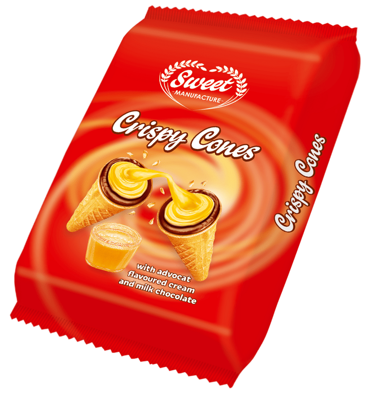 CRISPY CONES AVOCADO 130g avokádové kornoutky CRISPY CONES AVOCADO 130g avokádové kornoutky