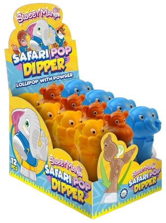 CANDY GANGS SAFARI POP 20g lizátko s hračkou (Balení:12ks 1ks=20Kč) CANDY GANGS SAFARI POP 20g lizátko s hračkou (Balení:12ks 1ks=20Kč)