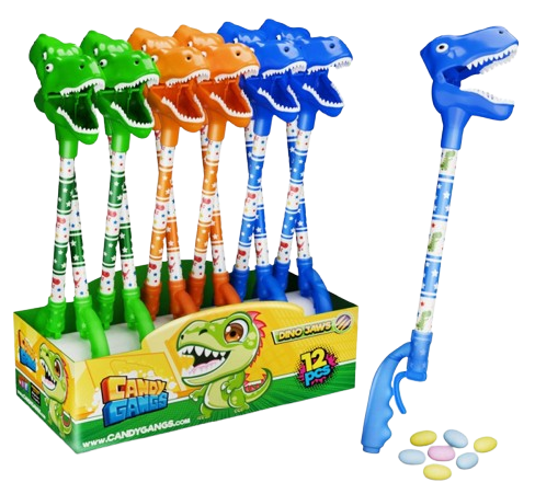CANDY GANGS DINO JAWS 5g hračka s bonbóny (Balení:12ks 1ks=29,50Kč) CANDY GANGS DINO JAWS 5g hračka s bonbóny (Balení:12ks 1ks=29,50Kč)