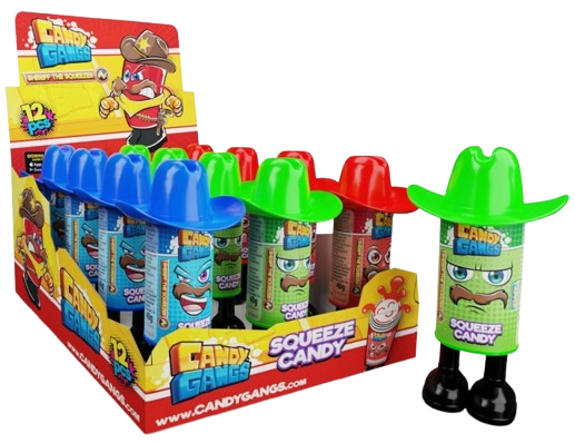 CANDY GANGS SHERIF SQUEEZER 40g ovocný gel (Balení:12ks 1ks=22,50Kč)