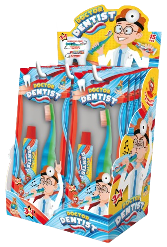 DOCTOR DENTIST 24g cukrovinka (Balení:15ks 1ks=18Kč) DOCTOR DENTIST 24g cukrovinka (Balení:15ks 1ks=18Kč)