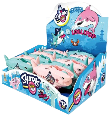 SHARK GUN 5g vodní pistole s bonbóny (Balení:12ks 1ks=27,50Kč) SHARK GUN 5g vodní pistole s bonbóny (Balení:12ks 1ks=27,50Kč)
