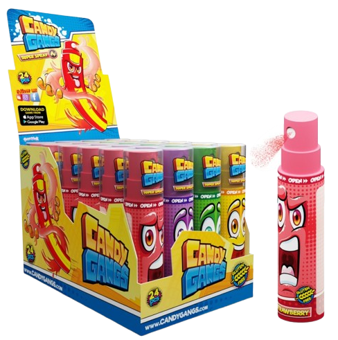 CANDY GANGS SUPER SPRAY 30ml ovocný spray (Balení:24ks 1ks=4,50Kč) CANDY GANGS SUPER SPRAY 30ml ovocný spray (Balení:24ks 1ks=4,50Kč)