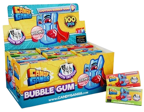 CANDY GANGS BUBBLE GUM 5g ovocné žvýkačky (Balení:100ks 1ks=1Kč) CANDY GANGS BUBBLE GUM 5g ovocné žvýkačky (Balení:100ks 1ks=1Kč)